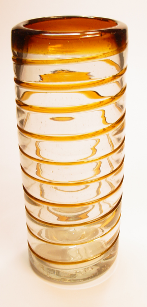 Longdrinkglass braune Spirale